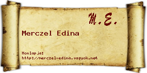 Merczel Edina névjegykártya